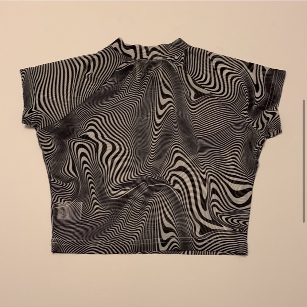 Rare UNIF Cid Optical Illusion Crop Top Maxi Skirt Set M/L - Picture 5 of 8